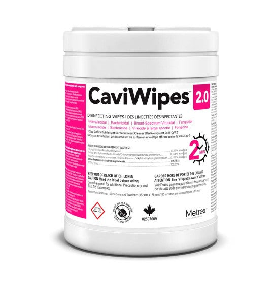 CaviWipes 2.0 Disinfectant Wipe 9" x 12"