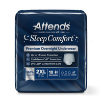 Attends Sleep Comfort Premium Overnight Underwear, 2XL