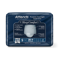 Attends Sleep Comfort Premium Overnight Underwear, Small