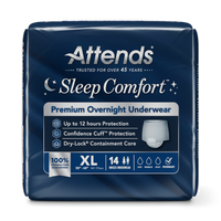 Attends Sleep Comfort Premium Overnight Underwear, X-Large