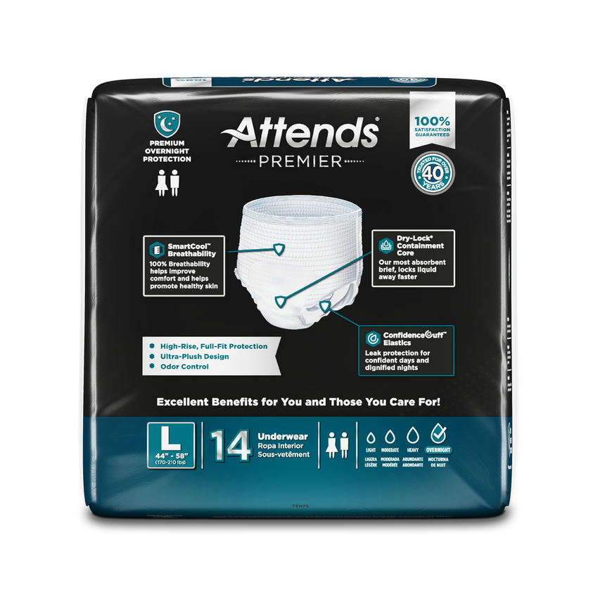 Attends Premier Underwear, Large