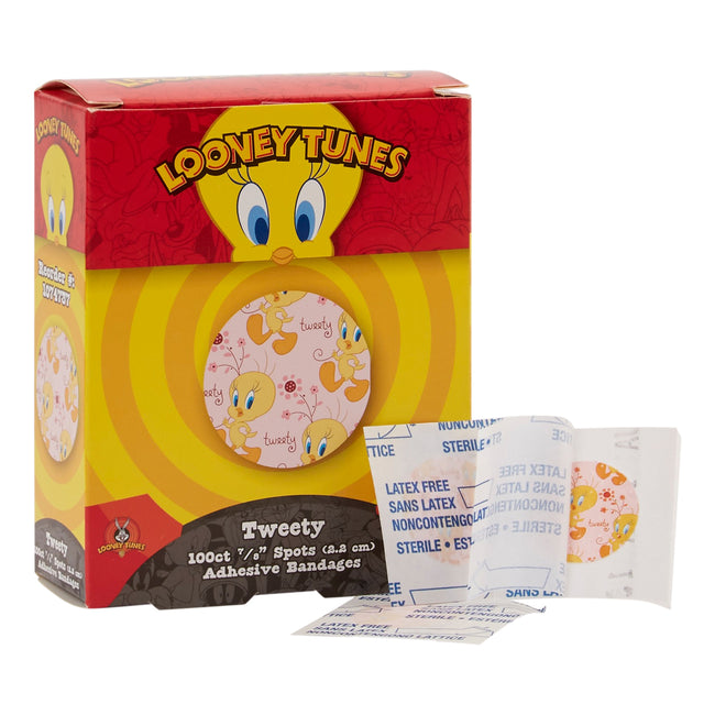 Kids Tweety Bird Plastic Spot Bandage 7/8"