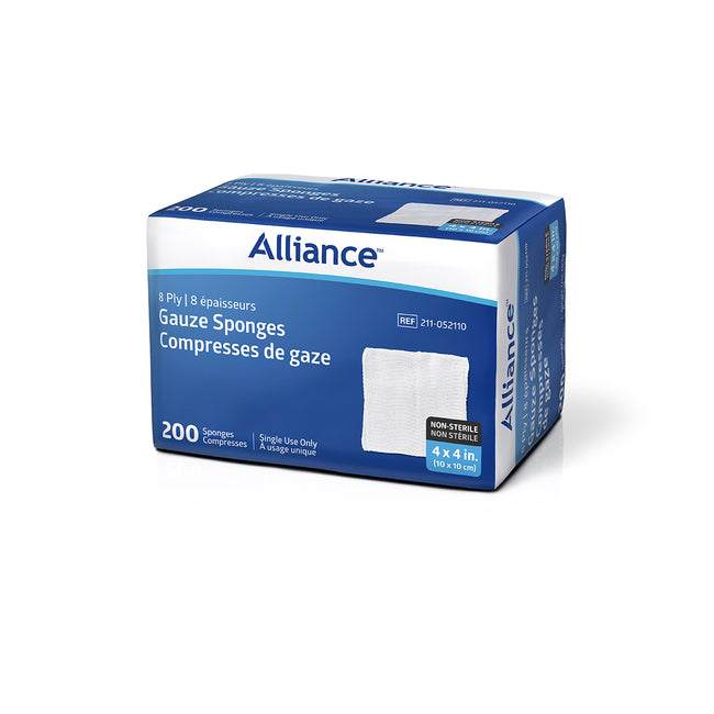 Alliance Non-Sterile Woven Gauze Sponge 8-Ply 4" x 4"