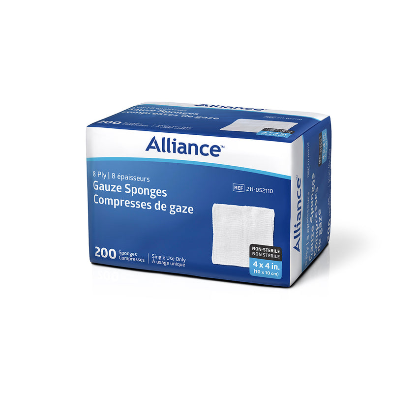Alliance Non-Sterile Woven Gauze Sponge 8-Ply 4" x 4"
