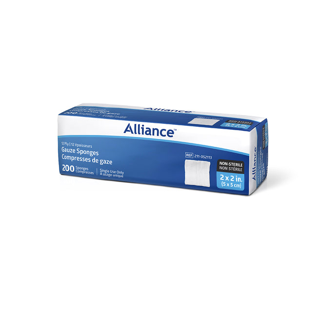 Alliance Non-Sterile Woven Gauze Sponge 12-Ply 2" x 2"