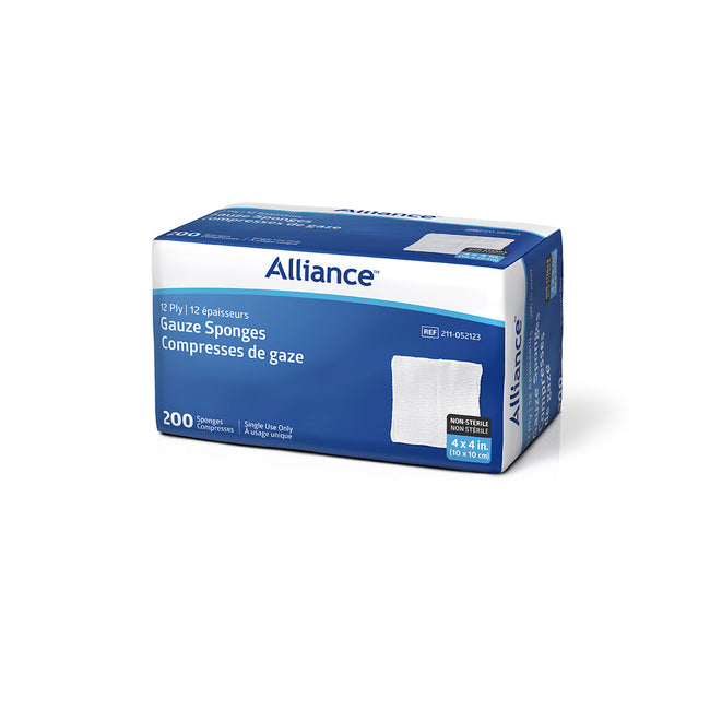Alliance Non-Sterile Woven Gauze Sponge 12-Ply 4" x 4"