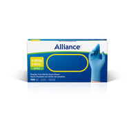 Alliance Powder-Free Nitrile Exam Glove Blue - Extra Small