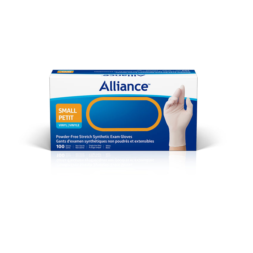 Alliance Powder-Free Synthetic Exam Glove White - S