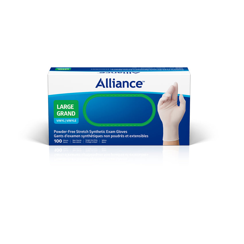 Alliance Powder-Free Synthetic Exam Glove White - L
