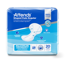 Attends Shaped Pads  Plus - Day Regular 24.5"