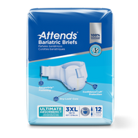 Attends Bariatric Briefs - 3XL 70"-100" Bariatric