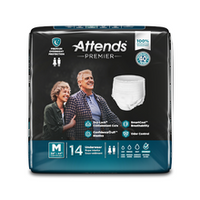 Attends Premier Premium Overnight Protection Briefs - M 36"- 44"