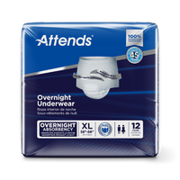 Attends Overnight Incontinence Underwear - XL 58"-68"