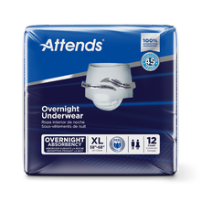 Attends Overnight Incontinence Underwear - XL 58"-68"
