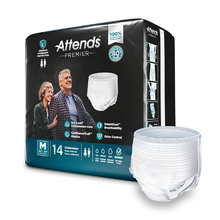 Attends Premier Premium Overnight Protection Briefs - M 36"- 44"