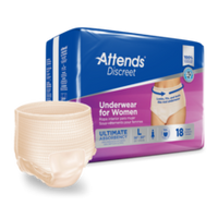 Attends Discreet Women's Incontinence Underwear - L 44"-58"