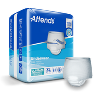 Attends Ultimate-Absorbency Incontinence Underwear - XL 58"-68"