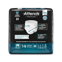 Attends Premier Premium Overnight Protection Briefs - M 36"- 44"