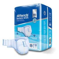 Attends Bariatric Briefs - 3XL 70"-100" Bariatric