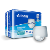 Attends Ultimate-Absorbency Incontinence Underwear - M 434"-44"