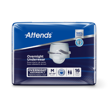 Attends Overnight Incontinence Underwear - M 34"-44"