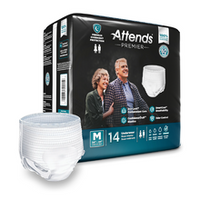 Attends Premier Premium Overnight Protection Briefs - M 36"- 44"