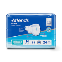 Attends Ultimate-Absorbency Briefs - M 32"-44"
