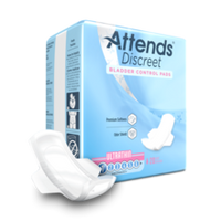 Attends Discreet Bladder Control Pad - Ultra-Thin 9"