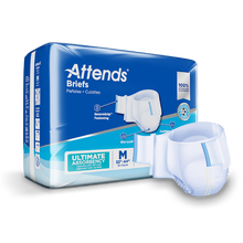 Attends Ultimate-Absorbency Briefs - M 32"-44"
