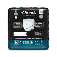 Attends Premier Premium Overnight Protection Briefs - L 44" - 58"