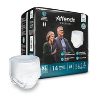 Attends Premier Premium Overnight Protection Briefs - XL 56" - 68"