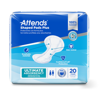 Attends Shaped Pads Plus - Day Plus 24.5"
