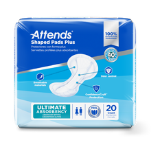 Attends Shaped Pads Plus - Day Plus 24.5"