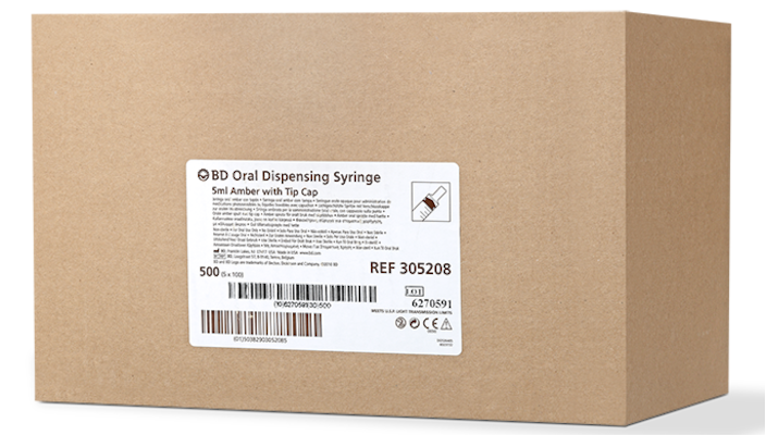 BD Oral Syringe mL Amber