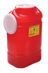 BD Chemotherapy Single-Piece Sharps Container 18.7L Red X-large Plug cap