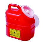 BD Chemotherapy Single-Piece Sharps Container 10.3L Red X-large Plug cap