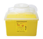 BD Multi-Purpose Nestable Sharps Container 13.2L Yellow Funnel cap