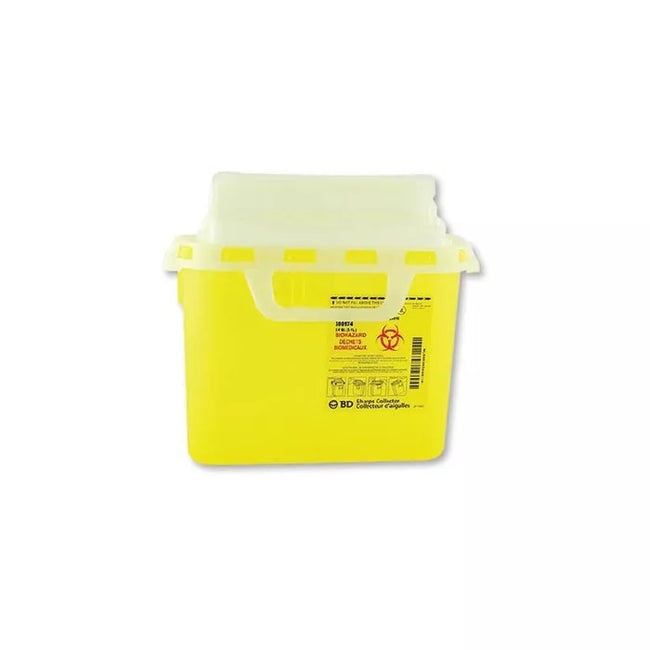 BD Point-of-Use Sharps Container 5.1 L Yellow Horizontal entry