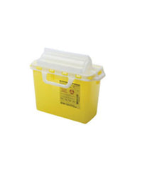 BD Multi-Purpose Nestable Sharps Container 7.6L Yellow Clear