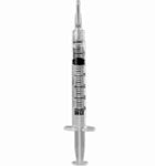 BD Syringe with attached Blunt Fill Needle 3cc 18 G x 1.5"