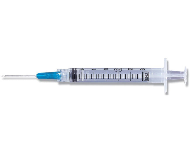 BD Syringe with attached Blunt Fill Needle 5cc 18 G x 1.5"