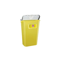 BD Sharps Collector 34 L Yellow (Clear Top) Slide Top