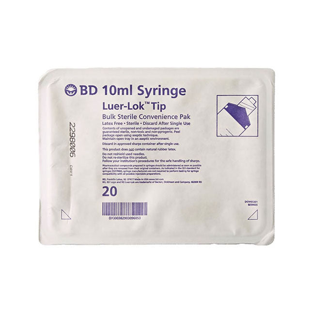 BD Luer-Lok Syringe Pharmacy Convenience Pak 20 mL