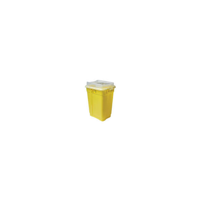 BD Sharps Collector 72 L Yellow (Clear Top) Slide Top