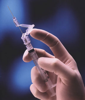 BD SafetyGlide Needle 23 G x 1"