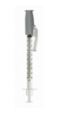 BD Safety-Glide Syringe with Safety Needle 1cc 27 G x 1/2" Allergy Tray