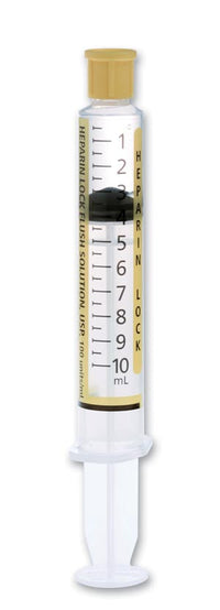 BD PosiFlush Heparin Lock Flush Syringe 500 usp units/5mL