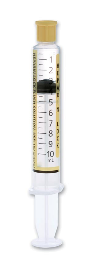 BD PosiFlush Heparin Lock Flush Syringe 500 usp units/5mL