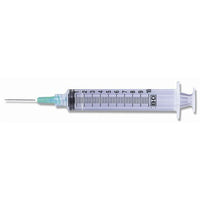 BD Syringe with Attached Needle 10cc 21 G x 1"  Luer-Lock