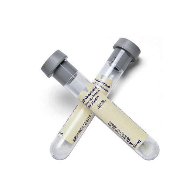BD Plus Plastic C&S Preservative Tube Bulk Bulk Pack